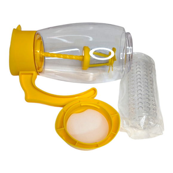 Calla Cooks Companion 4-in-1 Chill Mix Infuse & Filter 3qt Pitcher Yellow New - Picture 5 of 6